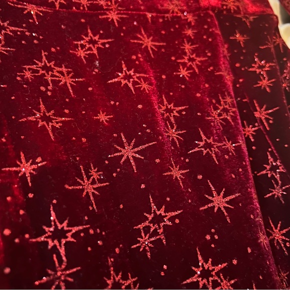 Collectif Dark Red/Maroon Sweetheart Bodycon Dress Sparkles - Picture 6 of 8